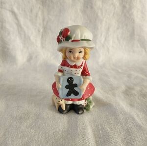Vintage Treasure Masters Polly Poinsettia Christmas Girl December Gingerbread